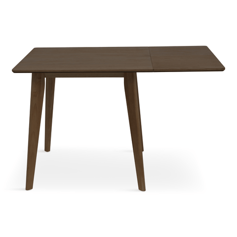 Ezra - Røget Eg klap ud spisebord med tillægsplader i lakeret egefiner - 80/120 x 80 cm