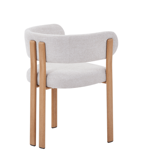 Eloise spisebordsstol i beige med egelook