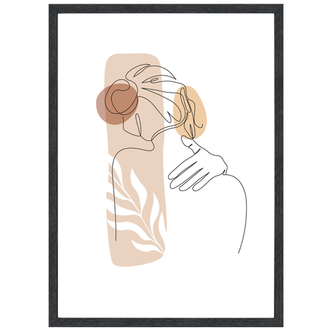 Paloma billedramme 50x70 cm sort