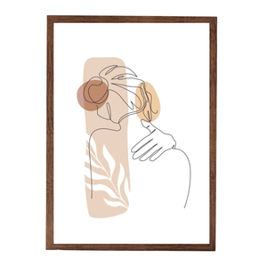 Paloma billedramme 50x70 cm røget træ