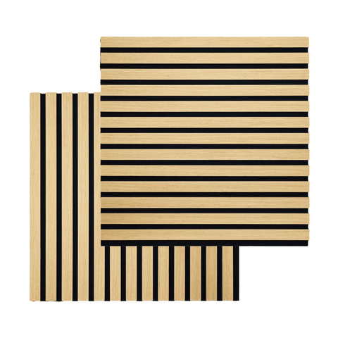 Akustikpanel i egetræsfiner 520x520x18 mm