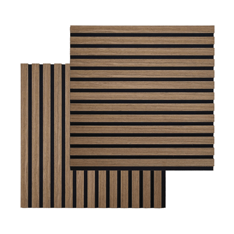 Akustikpanel i røget egetræsfiner 520x520x18 mm