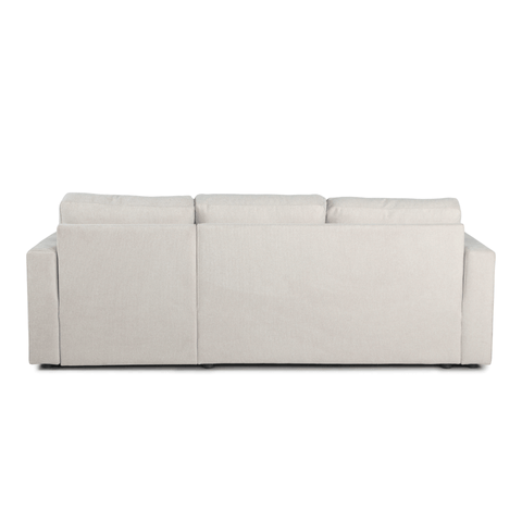 Sinus beige sovesofa med vendbar chaiselong og opbevaring
