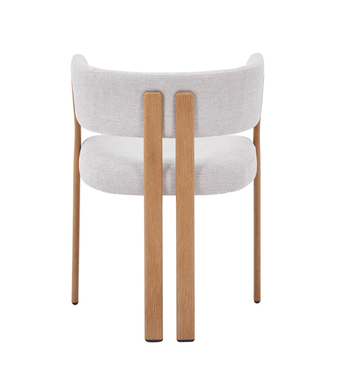 Eloise spisebordsstol i beige med egelook