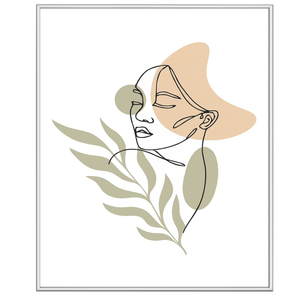 Malina billedramme PVC blank Sølv 60x90 cm