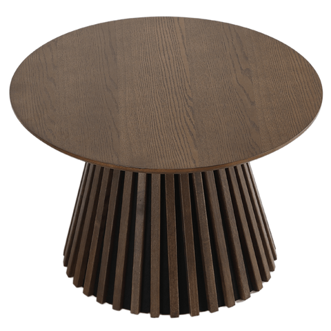 Lewis lamel sofabord røget eg Ø70 cm