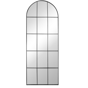 Mia - New yorker spejl med buning i sort  70 x 180 cm