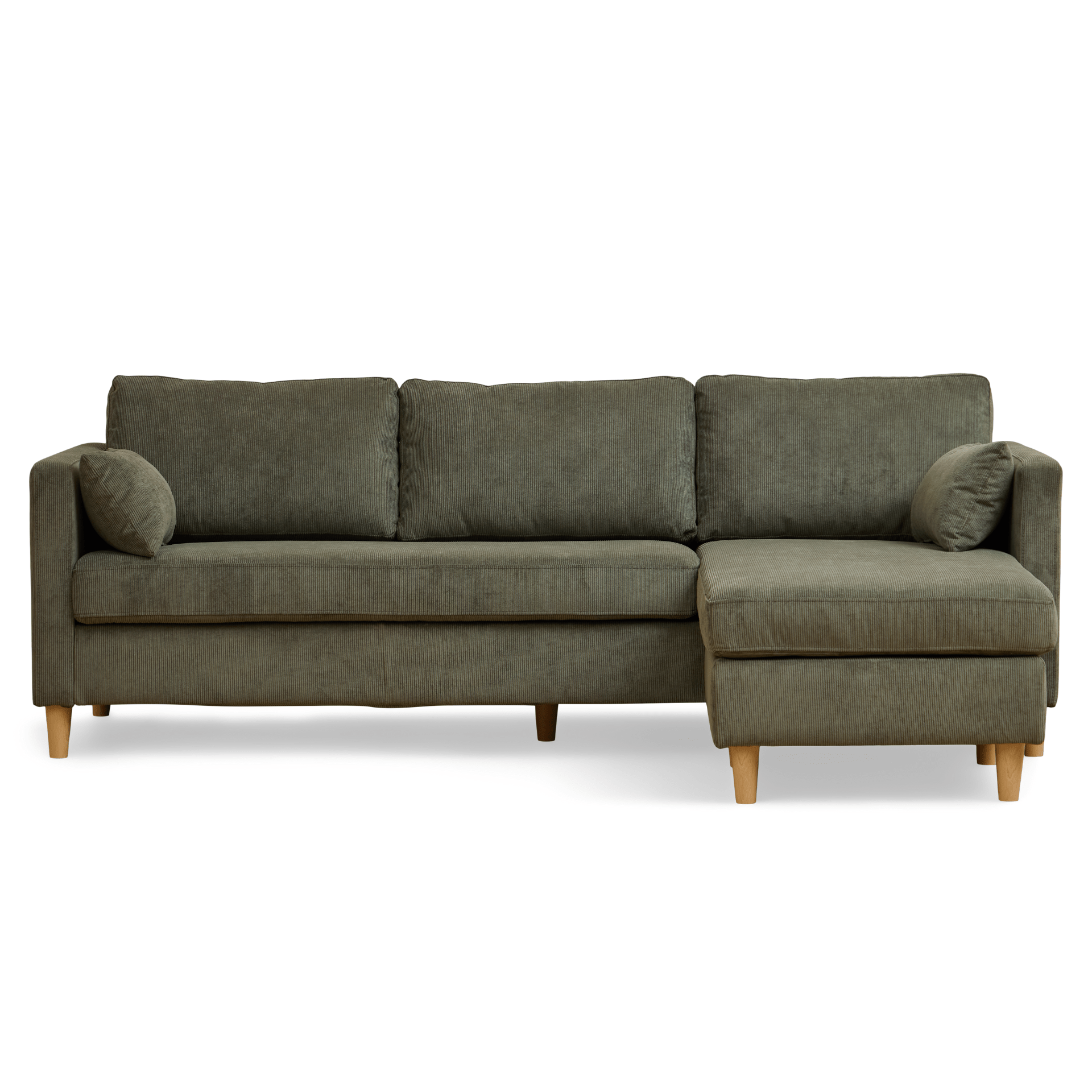 Chaiselong sofa grøn fløjl - Ellis → Spar nu