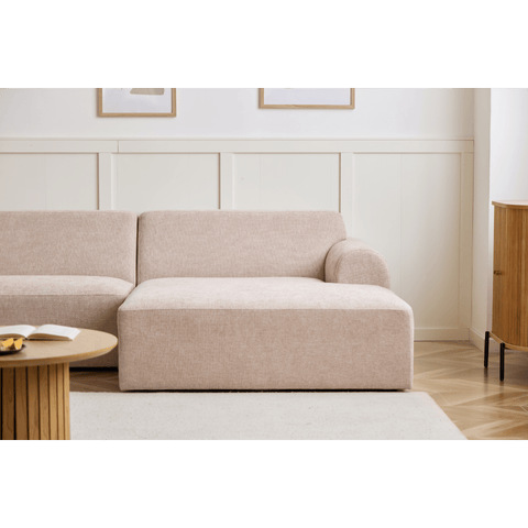 Arianna chaiselong sofa cream - Venstrevendt
