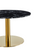 Lazio rundt sofabord i sort marmor look med guld ben - Ø70