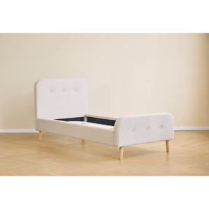 Christian sengeramme i beige 90x200 cm ekskl. sengelameller og madrasser