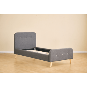 Christian sengeramme i grå 90x200 cm ekskl. sengelameller og madrasser