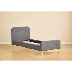 Christian sengeramme i grå 90x200 cm ekskl. sengelameller og madrasser