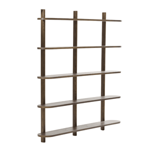 Juliet væghylde i røget eg med 5 hylder H:140 x D:22 x B:130 cm