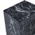 Adele - Sæt af sideborde/piedestaler i sort marmorprint - Mindre fejl (OU4592)