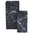 Adele - Sæt af sideborde/piedestaler i sort marmorprint. Brudt emballage (OU5407)