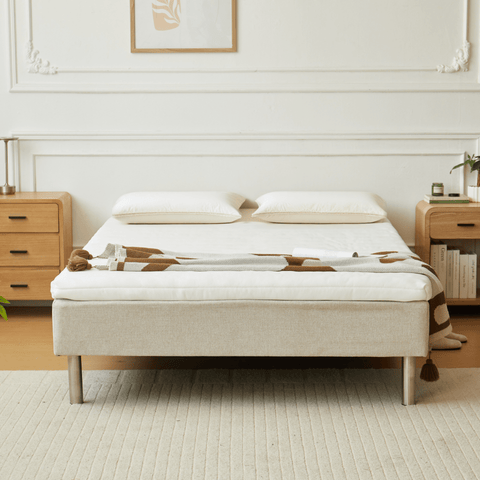 Premium Aksel hvid topmadras i memoryskum 140x200x7 cm