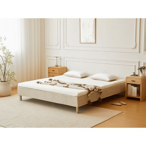 Premium Aksel hvid topmadras i memoryskum 180x200x7 cm