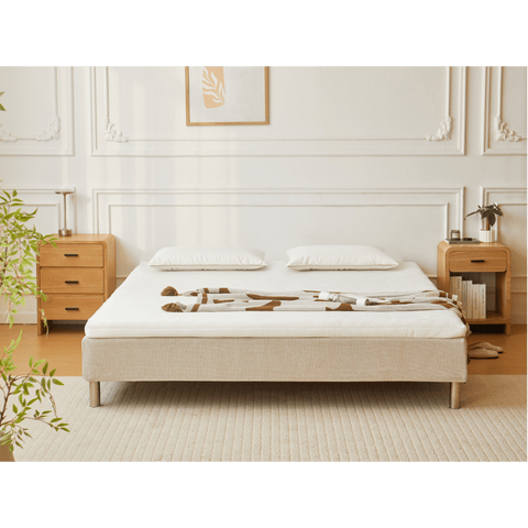 Premium Aksel hvid topmadras i memoryskum 180x200x7 cm