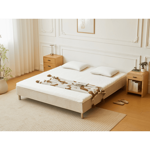 Premium Aksel hvid topmadras i memoryskum 180x200x7 cm