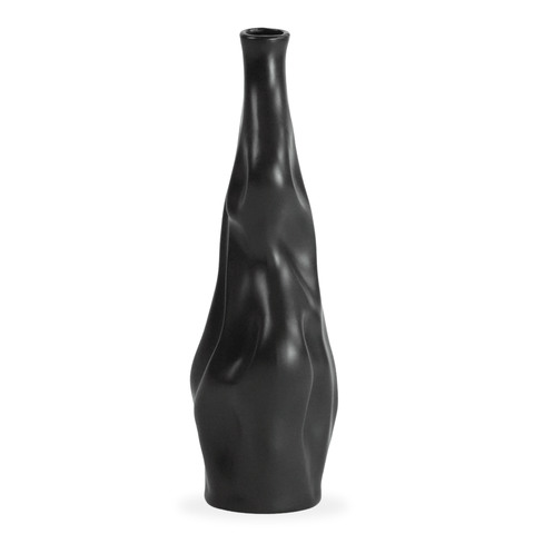 Alva keramik vase sort 25 cm