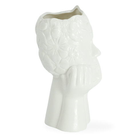 Asti keramik vase i hvid 19,8 cm