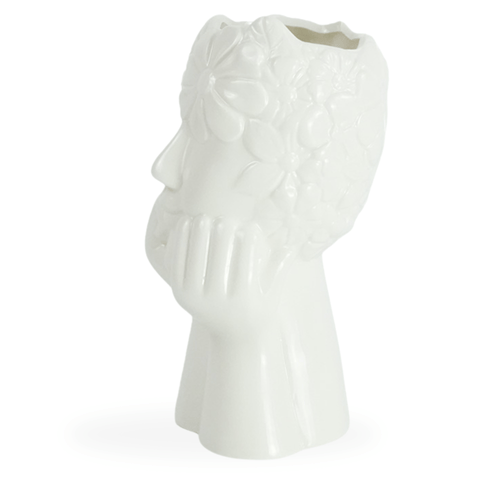 Asti keramik vase i hvid 19,8 cm