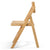 Astrid klapstol spisebordsstol i træ med fletsæde