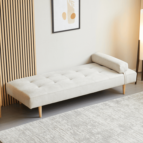 Audrey daybed beige H:56 x B:80 x L:200