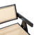 Ava spisebordsstol med armlæn - Sort med fletsæde. Mindre fejl (OU5471)