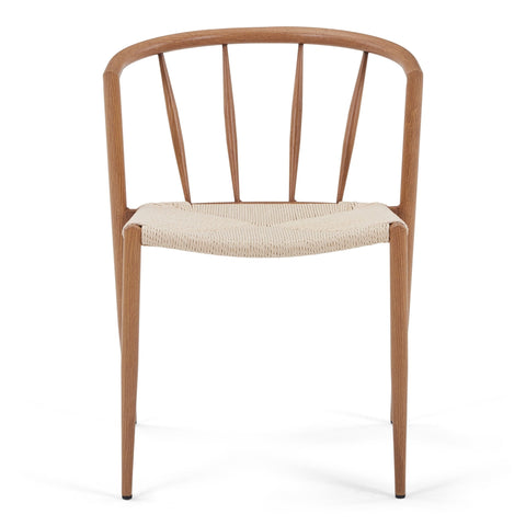 Bella spisebordsstol - Egelook med fletsæde