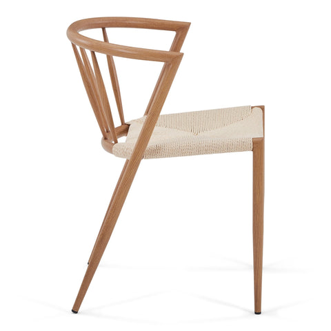 Bella spisebordsstol - Egelook med fletsæde