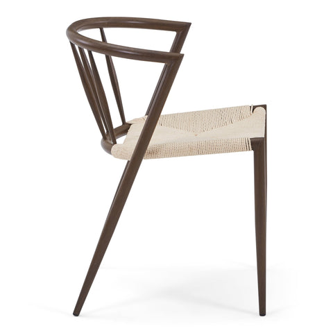 Bella spisebordsstol - Røget egelook med fletsæde