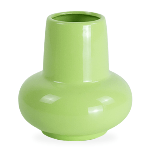 Birka keramik vase grøn 15 cm