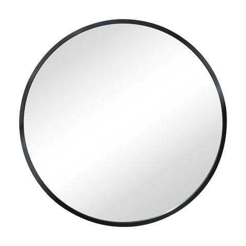 Julia Rundt Spejl Med sort Ramme Ø50 cm