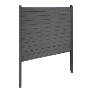 Finley komposithegn startmodul - H: 180 x L: 185 cm - Antracitgrå/sort