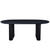 Spisebordssæt - Carisma sort ovalt Lamel Spisebord 210 cm + 6 X Shila sort Spisebordsstole