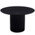 Spisebordssæt - Carisma sort rundt Lamel Spisebord Ø120 + 4 X Shila sort Spisebordsstole