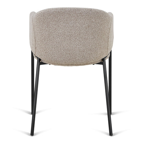 Carolina spisebordsstol i beige boucle