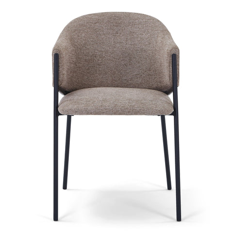 Carolina spisebordsstol i sand tekstil