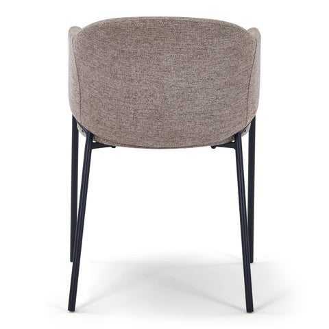 Carolina spisebordsstol i sand tekstil