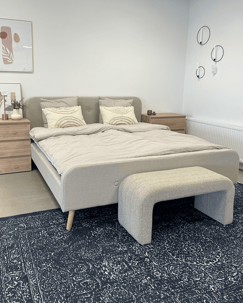 Christian sengeramme i beige 140x200 cm ekskl. sengelameller og madrasser