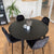 Villum - Rundt spisebord i sort med udtræk 120/160 cm - Inkl. 1 tillægsplader - Mindre fejl (OUB6103)