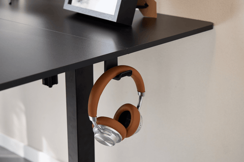 Damian hæve- og sænkebord skrivebord 160x80 cm i sort