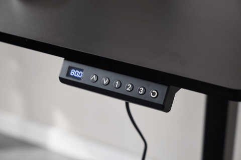 Damian hæve- og sænkebord skrivebord 160x80 cm i sort