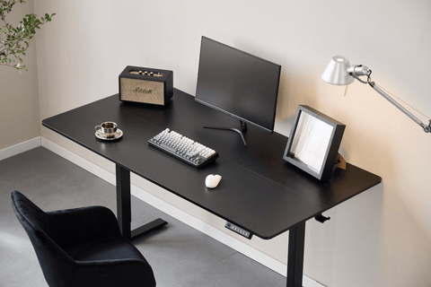 Damian hæve- og sænkebord skrivebord 160x80 cm i sort