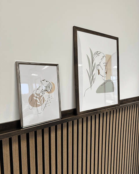 Akustikpanel i røget egetræsfiner 1200x520x18 mm