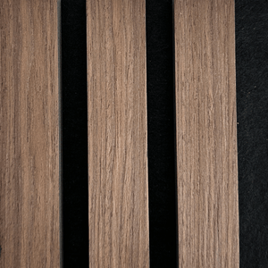 Premium akustikpanel prøve i røget egefinér 150 x 120 mm