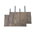 Aura - Tillægsplader med split (2 stk) til plankebord - Røget olieret egetræ