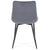 Elisa - spisebordsstol i grå velour. Lille hul (OU5557)